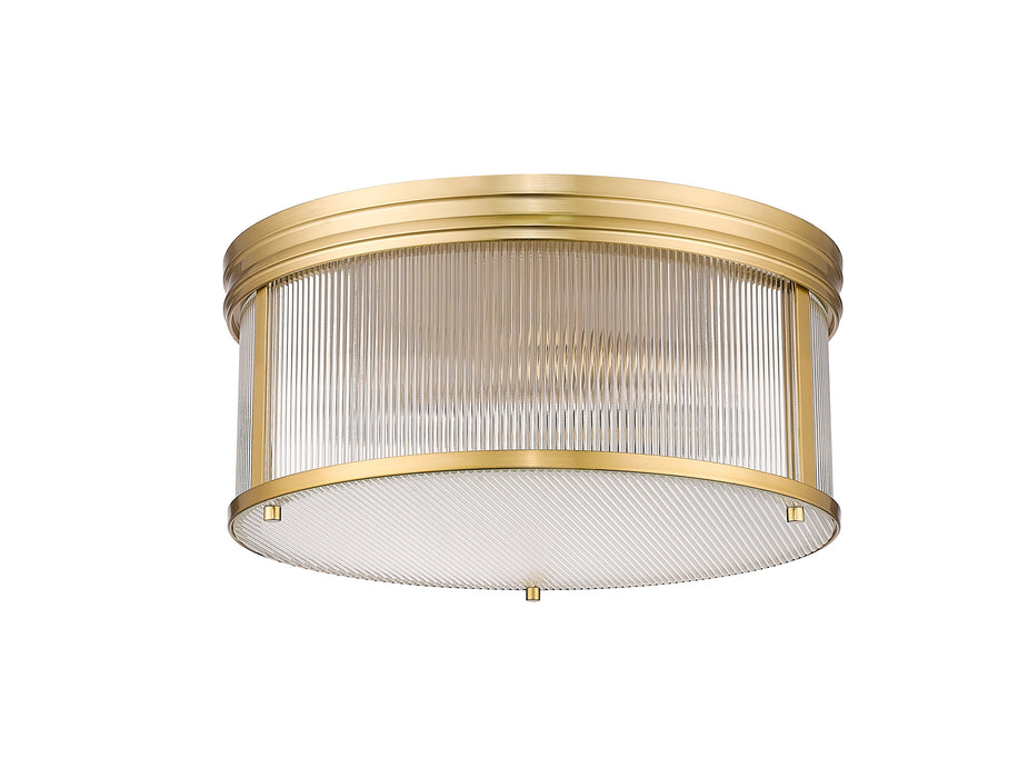 Flush Mount Z-Lite 7504FR18-MGLD Modern Gold Carnaby 4 Light Flush Mount Z-Lite