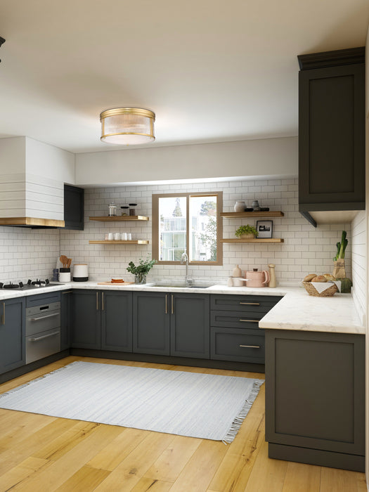 Flush Mount Z-Lite 7504FR18-MGLD Modern Gold Carnaby 4 Light Flush Mount Z-Lite