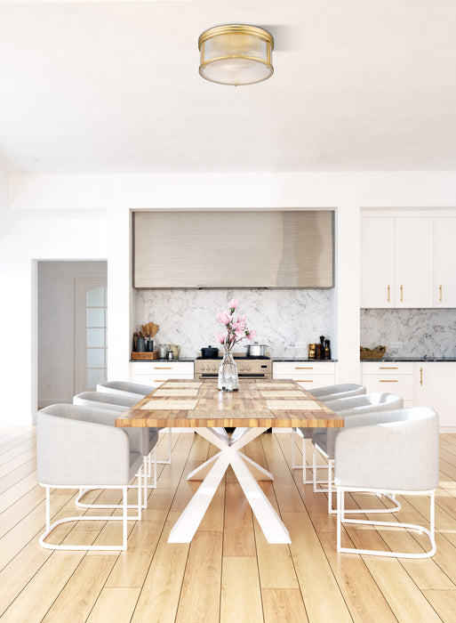 Flush Mount Z-Lite 7504FR18-MGLD Modern Gold Carnaby 4 Light Flush Mount Z-Lite