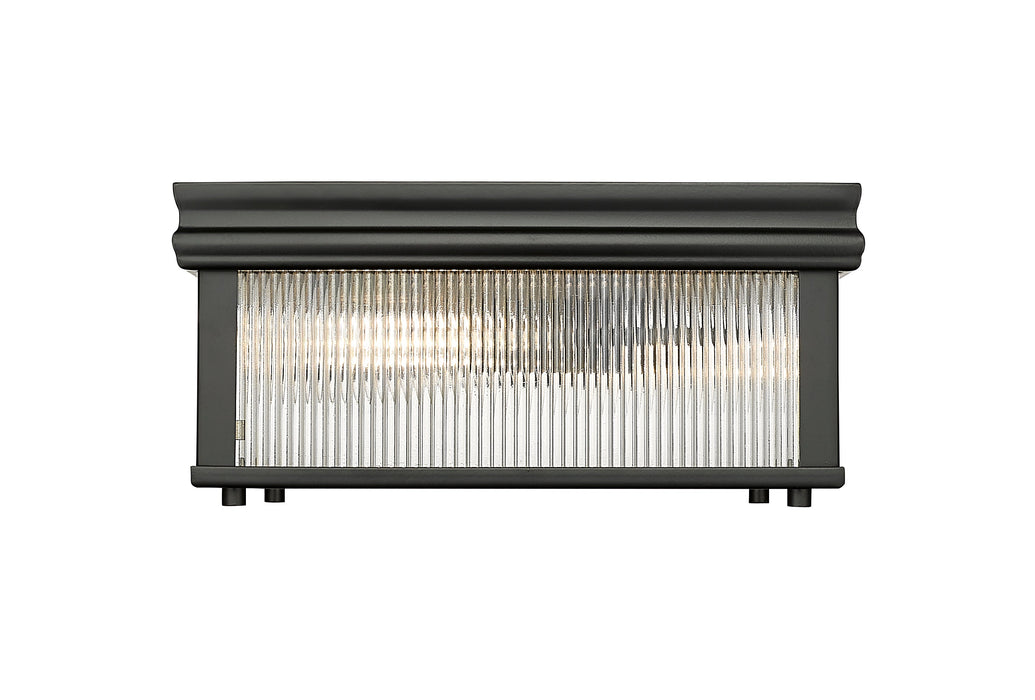 Flush Mount Z-Lite 7504FS13-MB Matte Black Carnaby 2 Light Flush Mount Z-Lite