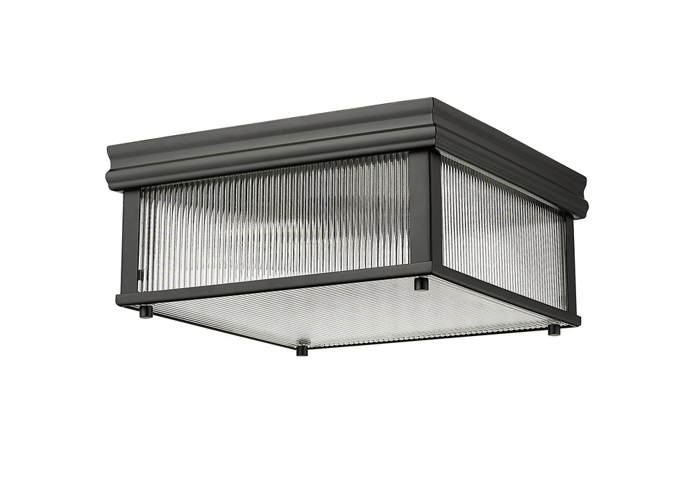 Flush Mount Z-Lite 7504FS13-MB Matte Black Carnaby 2 Light Flush Mount Z-Lite