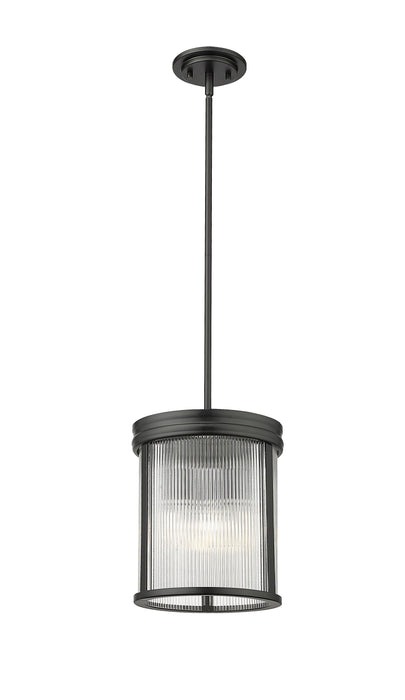 Pendant Z-Lite 7504P10-MB Matte Black Carnaby 3 Light Pendant Z-Lite