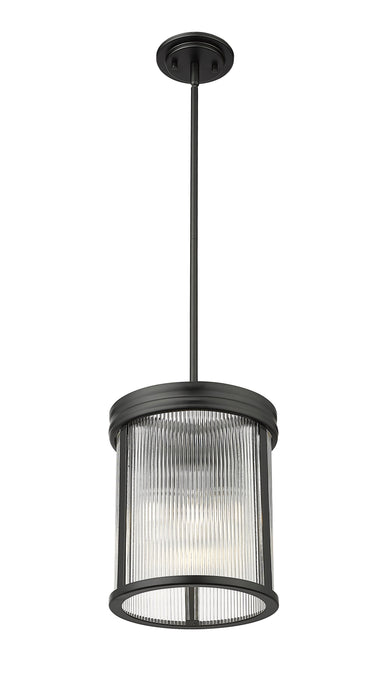Pendant Z-Lite 7504P10-MB Matte Black Carnaby 3 Light Pendant Z-Lite