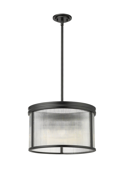 Pendant Z-Lite 7504P18-MB Matte Black Carnaby 5 Light Pendant Z-Lite