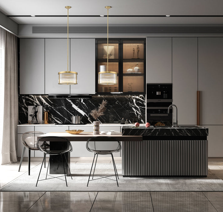 Pendant Z-Lite 7504P18-MGLD Modern Gold Carnaby 5 Light Pendant Z-Lite