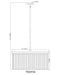 Chandelier Z-Lite 7504P24-MB Matte Black Carnaby 6 Light Chandelier Z-Lite