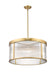 Chandelier Z-Lite 7504P24-MGLD Modern Gold Carnaby 6 Light Chandelier Z-Lite