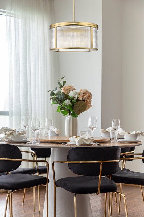 Chandelier Z-Lite 7504P24-MGLD Modern Gold Carnaby 6 Light Chandelier Z-Lite