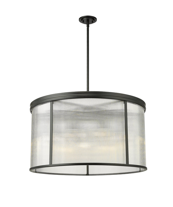 Chandelier Z-Lite 7504P32-MB Matte Black Carnaby 9 Light Chandelier Z-Lite