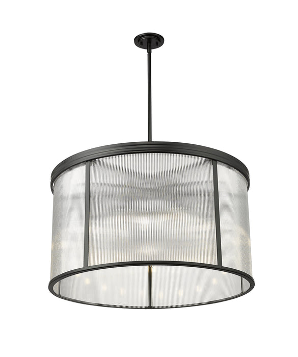 Chandelier Z-Lite 7504P32-MB Matte Black Carnaby 9 Light Chandelier Z-Lite