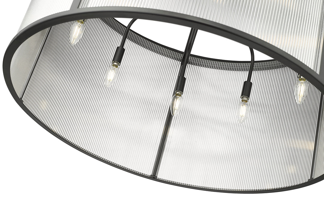 Chandelier Z-Lite 7504P32-MB Matte Black Carnaby 9 Light Chandelier Z-Lite