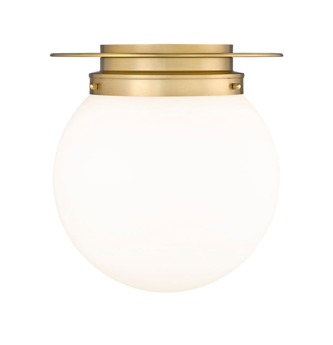 Flush Mount Z-Lite 7505F13-HBR Heritage Brass Calhoun 1 Light Flush Mount Z-Lite