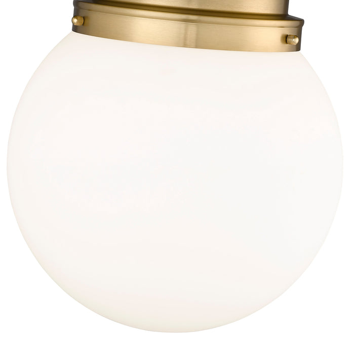 Flush Mount Z-Lite 7505F13-HBR Heritage Brass Calhoun 1 Light Flush Mount Z-Lite