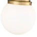 Flush Mount Z-Lite 7505F13-HBR Heritage Brass Calhoun 1 Light Flush Mount Z-Lite