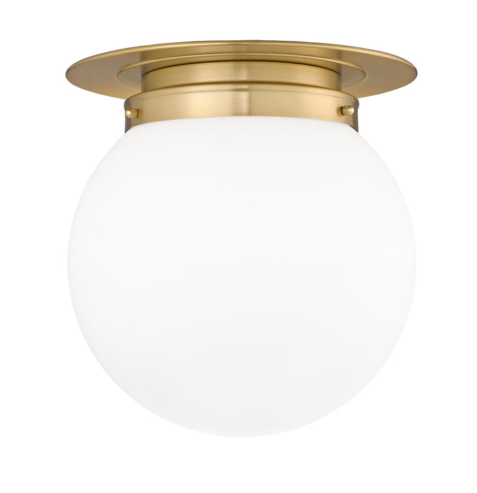 Flush Mount Z-Lite 7505F13-HBR Heritage Brass Calhoun 1 Light Flush Mount Z-Lite
