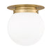 Flush Mount Z-Lite 7505F13-HBR Heritage Brass Calhoun 1 Light Flush Mount Z-Lite