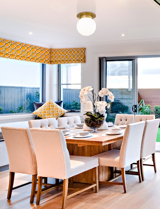 Flush Mount Z-Lite 7505F13-HBR Heritage Brass Calhoun 1 Light Flush Mount Z-Lite