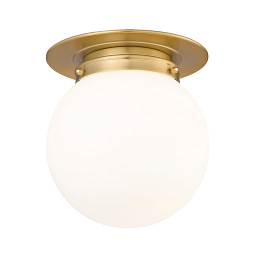 Flush Mount Z-Lite 7505F9-HBR Heritage Brass Calhoun 1 Light Flush Mount Z-Lite
