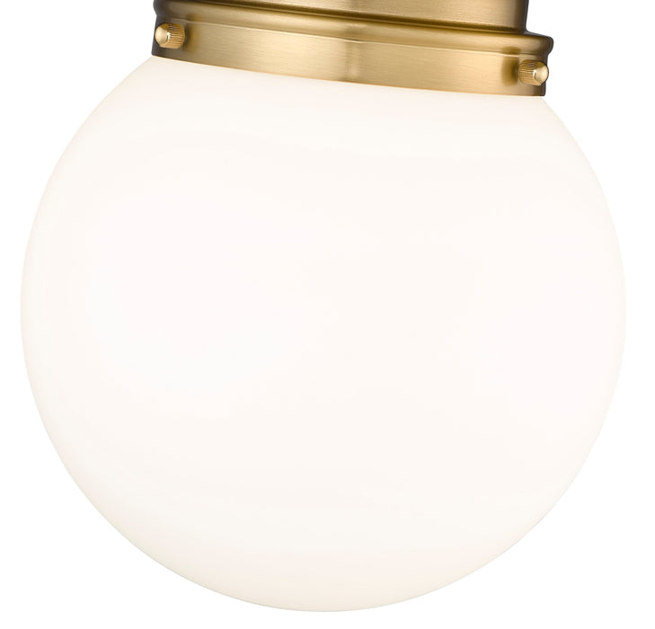 Flush Mount Z-Lite 7505F9-HBR Heritage Brass Calhoun 1 Light Flush Mount Z-Lite