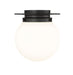 Flush Mount Z-Lite 7505F9-MB Matte Black Calhoun 1 Light Flush Mount Z-Lite