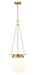 Pendant Z-Lite 7505P13-HBR Heritage Brass Calhoun 1 Light Pendant Z-Lite