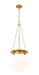 Pendant Z-Lite 7505P13-HBR Heritage Brass Calhoun 1 Light Pendant Z-Lite