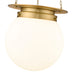 Pendant Z-Lite 7505P13-HBR Heritage Brass Calhoun 1 Light Pendant Z-Lite
