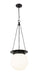 Pendant Z-Lite 7505P13-MB Matte Black Calhoun 1 Light Pendant Z-Lite
