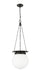 Pendant Z-Lite 7505P13-MB Matte Black Calhoun 1 Light Pendant Z-Lite