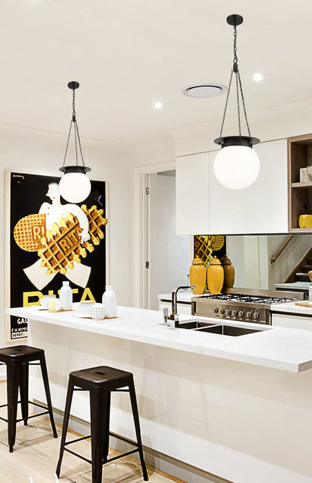 Pendant Z-Lite 7505P13-MB Matte Black Calhoun 1 Light Pendant Z-Lite