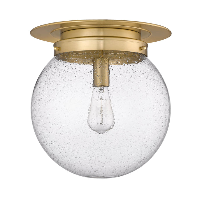 Flush Mount Z-Lite 7506F13-HBR Heritage Brass Calhoun 1 Light Flush Mount Z-Lite