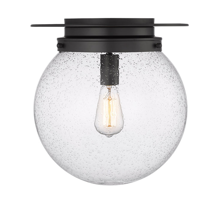 Flush Mount Z-Lite 7506F13-MB Matte Black Calhoun 1 Light Flush Mount Z-Lite
