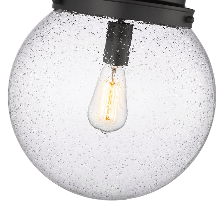 Flush Mount Z-Lite 7506F13-MB Matte Black Calhoun 1 Light Flush Mount Z-Lite