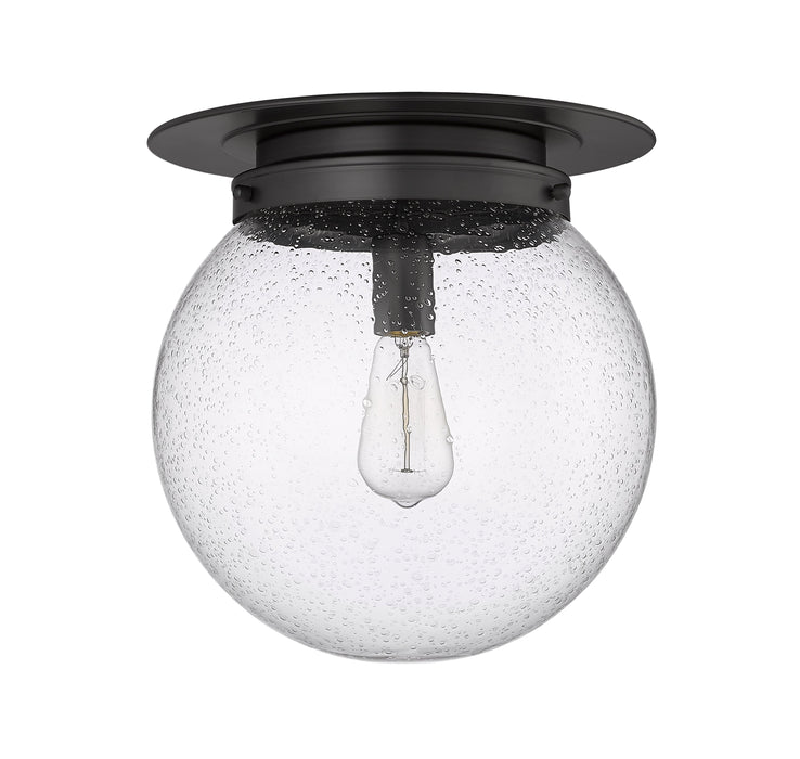 Flush Mount Z-Lite 7506F13-MB Matte Black Calhoun 1 Light Flush Mount Z-Lite