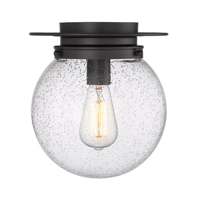 Flush Mount Z-Lite 7506F9-MB Matte Black Calhoun 1 Light Flush Mount Z-Lite
