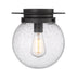 Flush Mount Z-Lite 7506F9-MB Matte Black Calhoun 1 Light Flush Mount Z-Lite