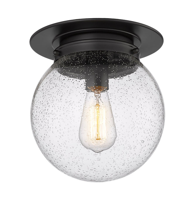 Flush Mount Z-Lite 7506F9-MB Matte Black Calhoun 1 Light Flush Mount Z-Lite