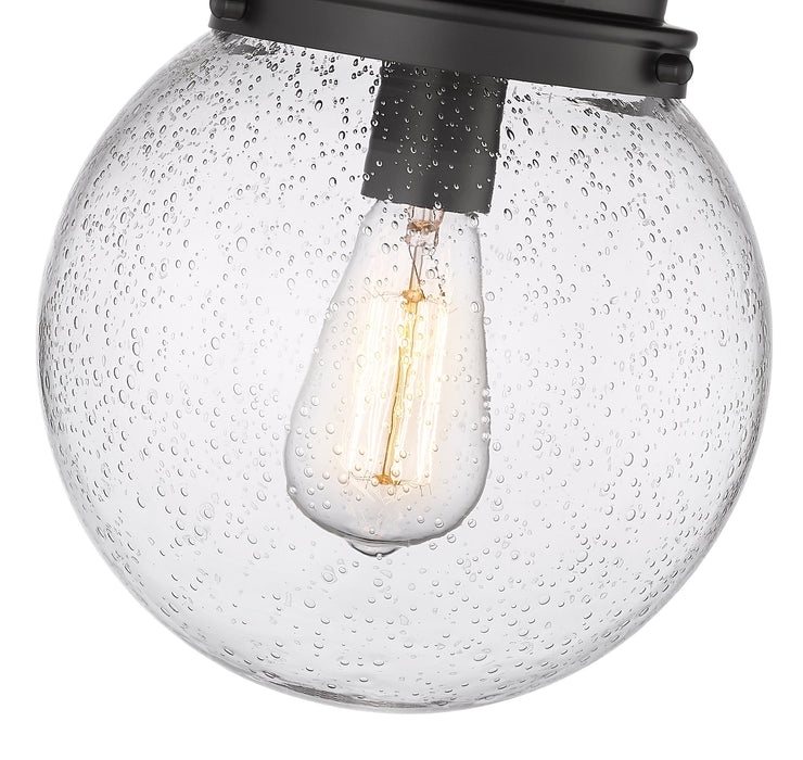 Flush Mount Z-Lite 7506F9-MB Matte Black Calhoun 1 Light Flush Mount Z-Lite