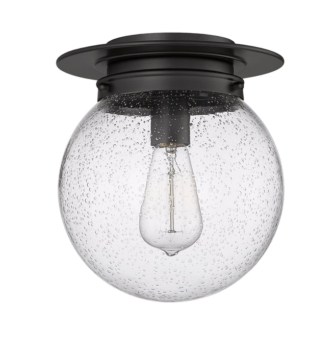 Flush Mount Z-Lite 7506F9-MB Matte Black Calhoun 1 Light Flush Mount Z-Lite