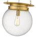 Pendant Z-Lite 7506P13-HBR Heritage Brass Calhoun 1 Light Pendant Z-Lite