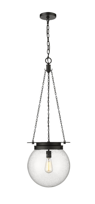 Pendant Z-Lite 7506P13-MB Matte Black Calhoun 1 Light Pendant Z-Lite