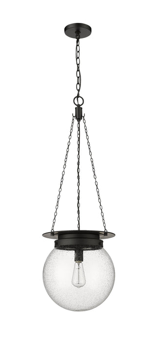 Pendant Z-Lite 7506P13-MB Matte Black Calhoun 1 Light Pendant Z-Lite