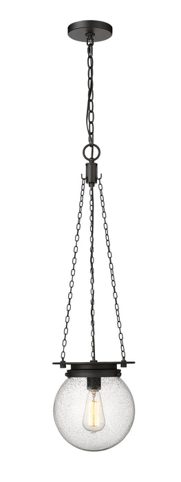Pendant Z-Lite 7506P9-MB Matte Black Calhoun 1 Light Pendant Z-Lite
