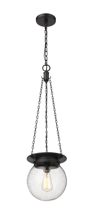 Pendant Z-Lite 7506P9-MB Matte Black Calhoun 1 Light Pendant Z-Lite