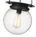 Pendant Z-Lite 7506P9-MB Matte Black Calhoun 1 Light Pendant Z-Lite