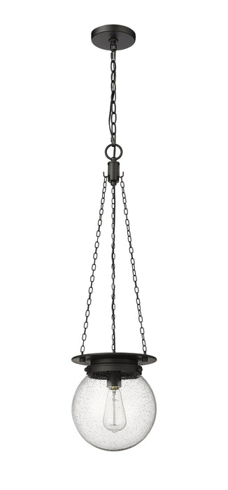 Pendant Z-Lite 7506P9-MB Matte Black Calhoun 1 Light Pendant Z-Lite