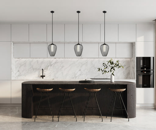 Pendant Z-Lite 7507-12MB Matte Black Savanti 1 Light Pendant Z-Lite