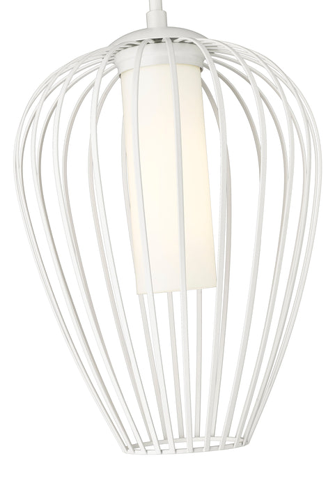Pendant Z-Lite 7507-12TW Tundra White Savanti 1 Light Pendant Z-Lite