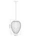 Pendant Z-Lite 7507-12TW Tundra White Savanti 1 Light Pendant Z-Lite