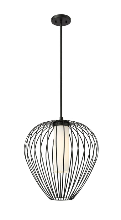 Pendant Z-Lite 7507-18MB Matte Black Savanti 1 Light Pendant Z-Lite